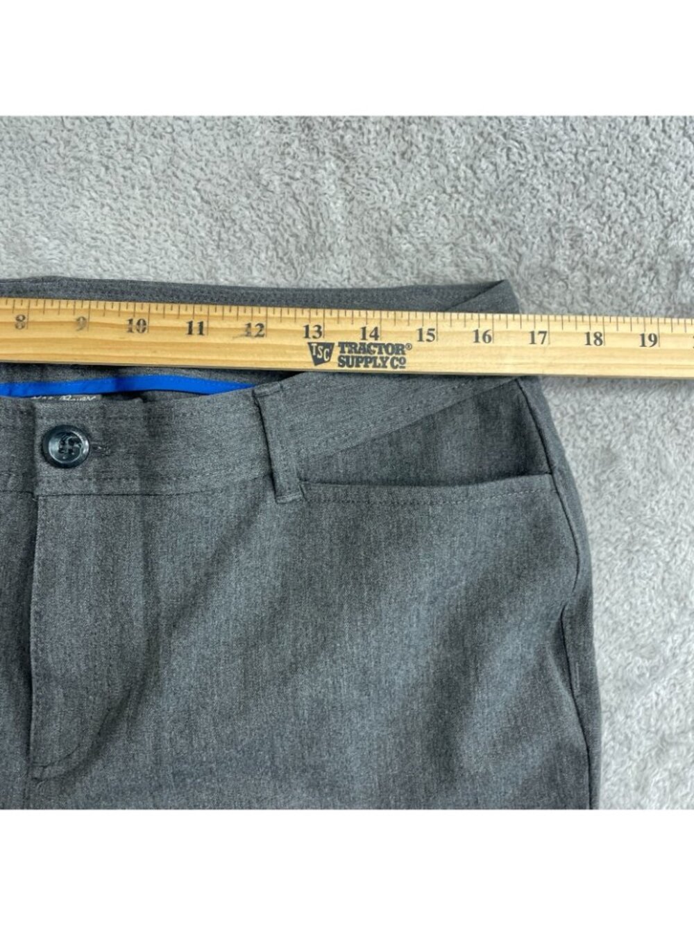 Eddie Bauer Women's 12 Gray Straight-Leg Pants Polyester Blend B1211 - Picture 3 of 10